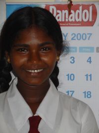 gelukkig Srilankees meisje
